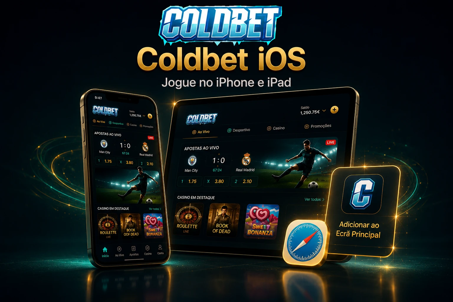 Coldbet iOS Portugal — Instalação via Safari